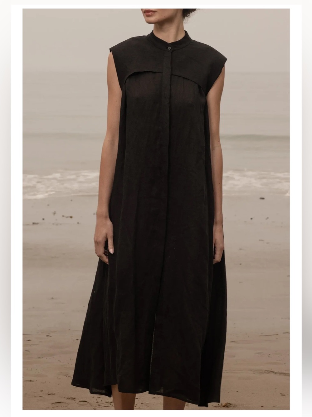 Heidi Merrick SESPE DRESS - NOIR TISSUE LINEN - Picture 4 of 9
